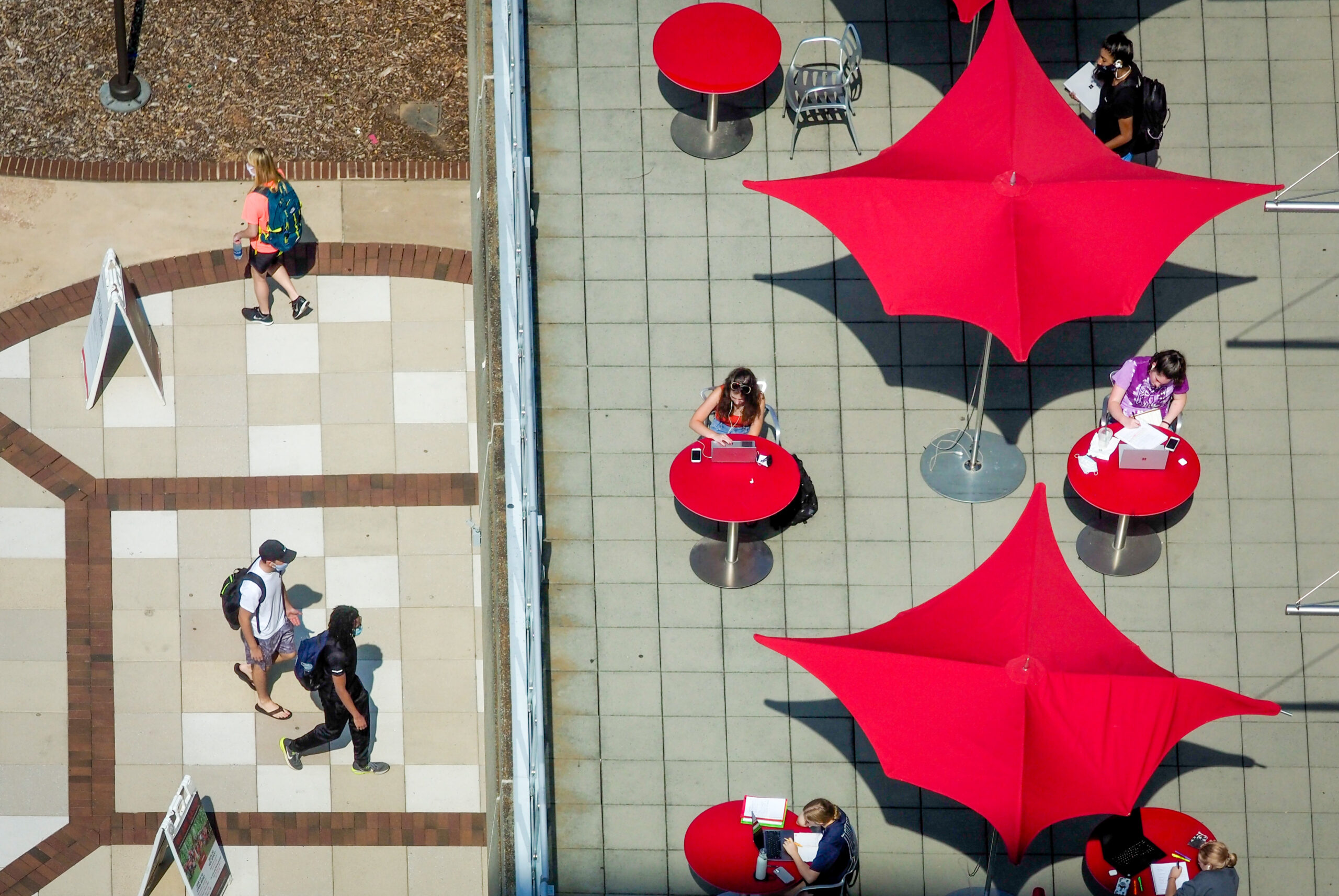 Students at DH Hill Library.